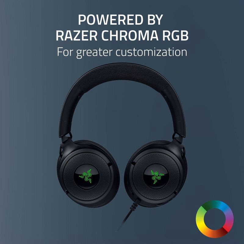 slide 7 of 10, Razer Kraken V4 X Gaming Headset, 1 ct