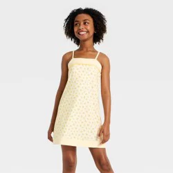 Girls' Printed Athletic Dress - All In Motion™ Yellow S