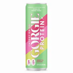 Gorgie Power Punch Sparkling Protein Energy Drink - Sugar Free, 8g Protein - 12 fl oz Can