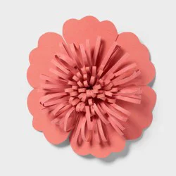4.5" Flower Gift Bow Coral Pink - Spritz™