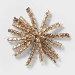 7" Fabric Swirl Gift Bow Rose Gold - Spritz™