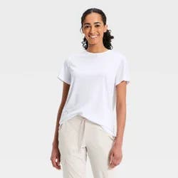 Women's Beyond Ease Oversized Short Sleeve T-Shirt - All In Motion™ White S