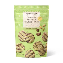 Milk Chocolate Covered Waffle Chips with Pistachio Drizzle Easter Candy - 4.3oz - Favorite Day™