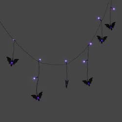 20ct Lights and 8 Icons Halloween LED Flocked Bats Novelty String Light - Hyde and EEK! Boutique™