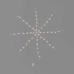 5' 50ct Battery Operated Color Changing Web LED Novelty Sculpture Lights Orange/Purple - Hyde and EEK! Boutique™: Halloween