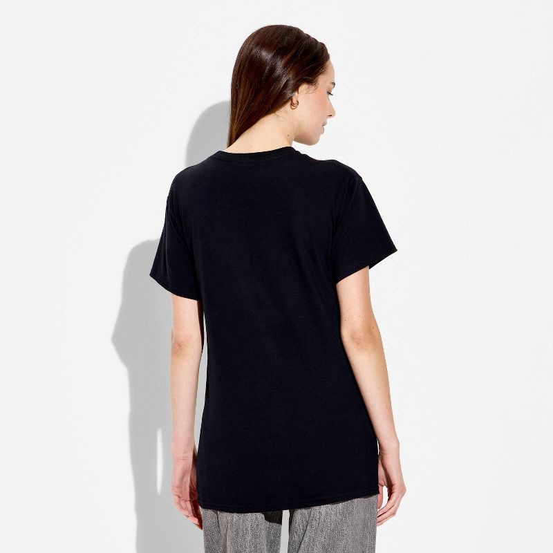 slide 2 of 3, Coca-Cola Women's Ghost Diet Coke Halloween Oversized Short Sleeve Graphic T-Shirt - Black S, 1 ct