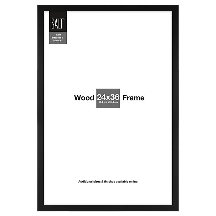 slide 1 of 1, SALT Wall Frame - Black, 24 in x 36 in