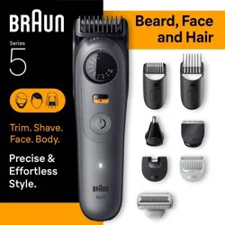 Braun All-In-One Series 5 Trimmer Kit for Beard, Face, Hair and Body - AiO 5510