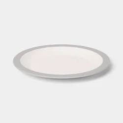 10.5" Plastic Dinner Plate Gray - Room Essentials™