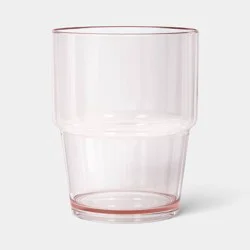 15 fl oz Plastic Stackable Tumbler Pink - Room Essentials™