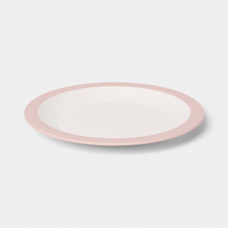 slide 1 of 3, 10.5" Plastic Dinner Plate Pink - Room Essentials™, 1 ct