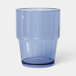 15 fl oz Plastic Stackable Tumbler Navy Blue - Room Essentials™