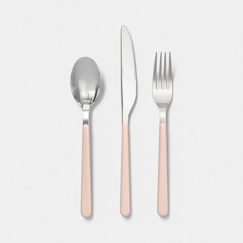 slide 1 of 3, 3pc Flatware Pink - Room Essentials™, 3 ct