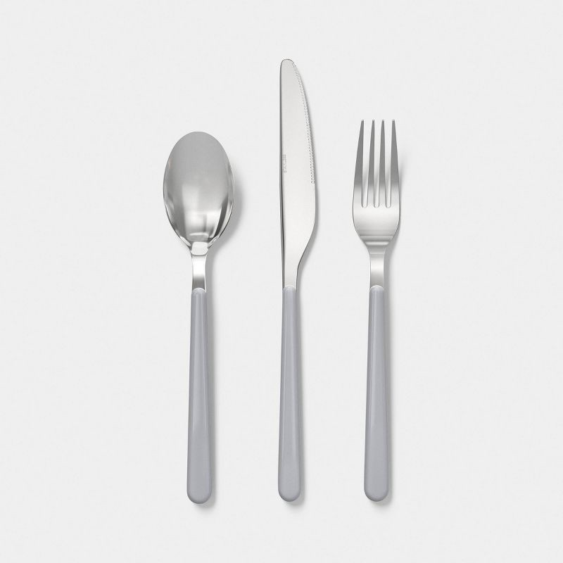 slide 1 of 3, 3pc Flatware Gray - Room Essentials™, 3 ct