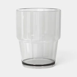 15 fl oz Plastic Stackable Tumbler Gray - Room Essentials™