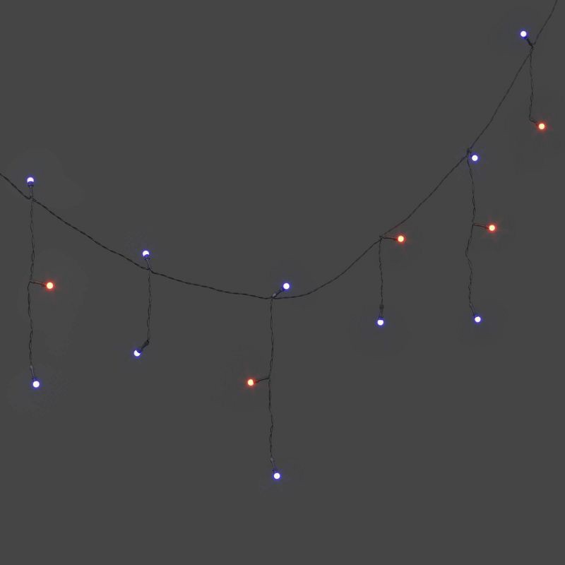 slide 1 of 4, 35ct Halloween LED Frosted Micro Globe Icicle Light String - Hyde and EEK! Boutique™, 35 ct