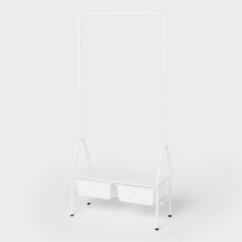 slide 1 of 3, Garment Rack with 2 Drawers - Brightroom™, 1 ct