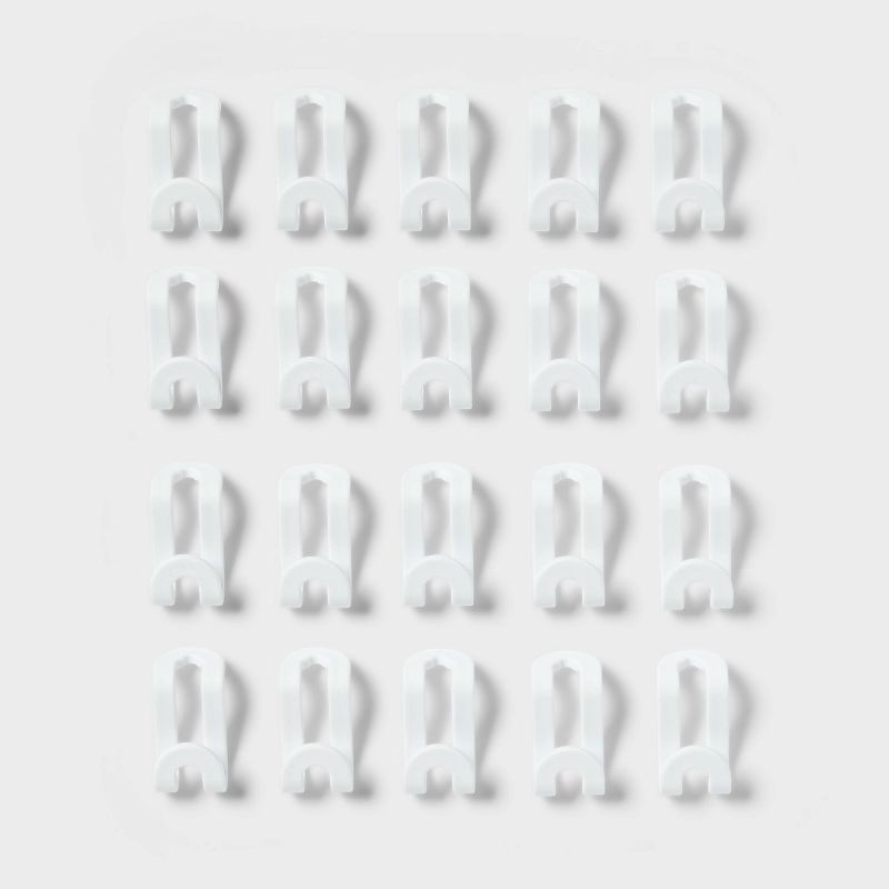 slide 1 of 3, 20pk Hanger Connector Hooks - Brightroom™, 20 ct