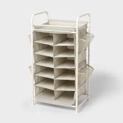 6 Tier Shoe Organizer with Side Pockets - Brightroom™