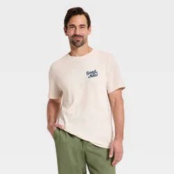 Men's Short Sleeve Every Wear Plus Crewneck T-Shirt - Goodfellow & Co™ Cream XXL