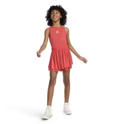 Converse® Girls' Tank Romper - Cherry Red XS