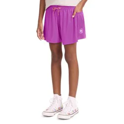 Converse® Girls' Dri-Fit Side Pocket Pull-On Shorts - Purple L