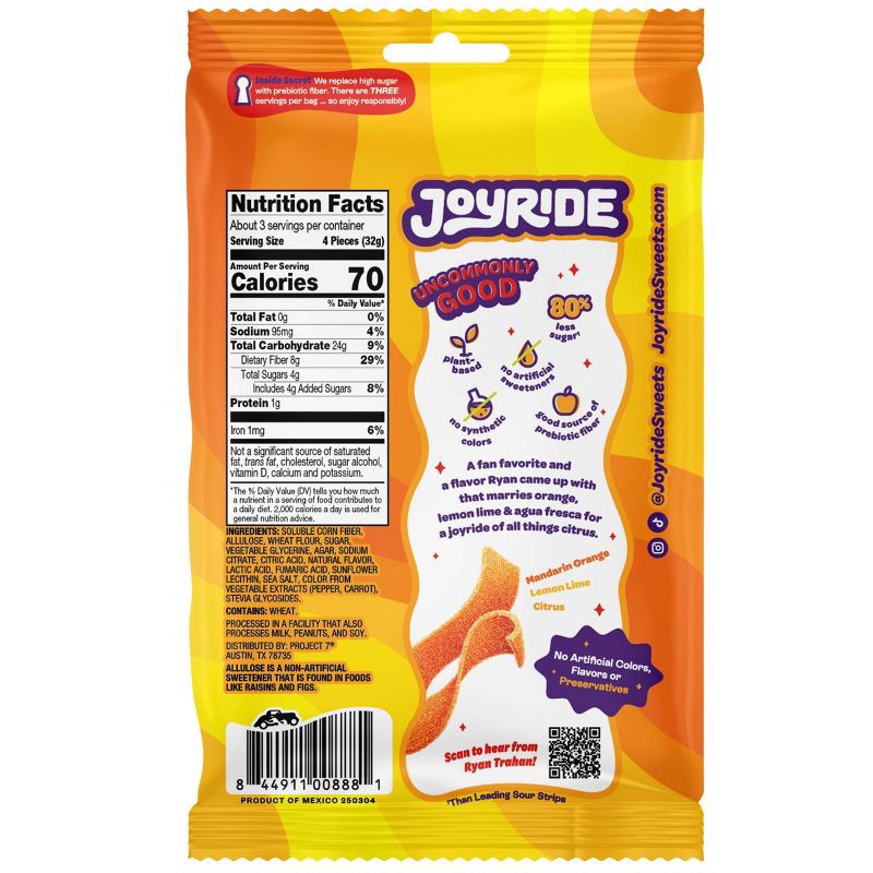 slide 2 of 4, JOYRIDE Fun Drink Strips Candy - 3.5oz, 3.5 oz