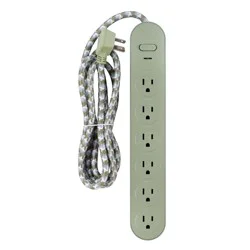 6' 6 Outlet Surge NON USB Green - Heyday™