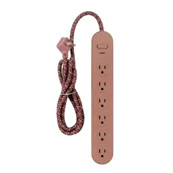 6' 6 Outlet Surge Non USB Brown - Heyday™