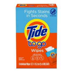 Tide Stain Remover Wipes - 6ct