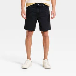 Men's 8" Jean Shorts - Goodfellow & Co™ Black Denim 28
