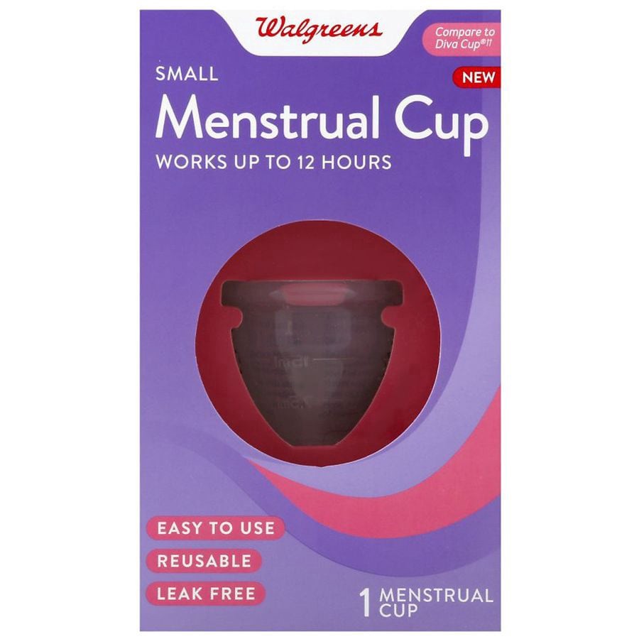 slide 1 of 2, Walgreens Menstrual Cup Small, 1 ct