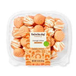 Orange Creme Mini Cookies - 11oz - Favorite Day™