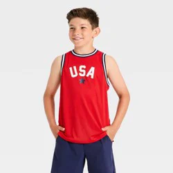 Boys' 4th of July Tank Top - All In Motion™ Red L