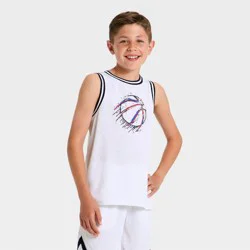 Boys' 4th of July Tank Top - All In Motion™ White L