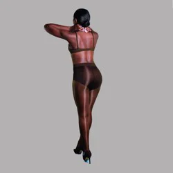 L'eggs Women's 360 Contour Bare Gloss Tights - Dark Nude XL