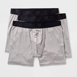 Men's 3pk Performance Underwear - All In Motion™ Heather Gray L