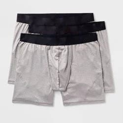 Men's 3pk Performance Underwear - All In Motion™ Heather Gray L