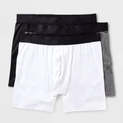 Men's 3pk Performance Underwear - All In Motion™ Black/White/Gray L