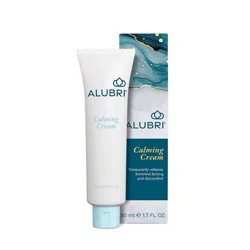 Alubri Calming Women, 0.25% Hydrocortisone External Analgesic for Intimate Area Itch and Irritation, Microbiome Supporting Relief Cream - 1.7oz
