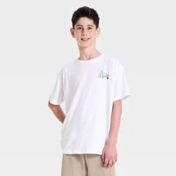 Boys' Active Cotton T-Shirt - All In Motion™ True White L