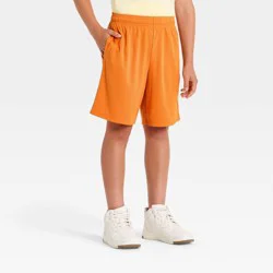 Boys' 'At the Knee' Active Mesh Shorts - All In Motion™ Orange XS