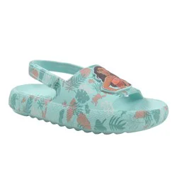 Toddler Girls' Disney Princess Moana Slide Sandals - Green 5T-6T