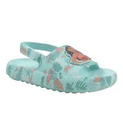 Toddler Girls' Disney Princess Moana Slide Sandals - Green 5T-6T