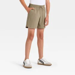 Boys' Hybrid Shorts - All in Motion™ Light Taupe L