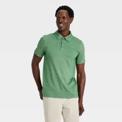 Men's Jacquard Polo Shirt - All in Motion™ Green S