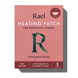 Rael Heating Patch for Menstrual Cramps with Extra Coverage - 5ct