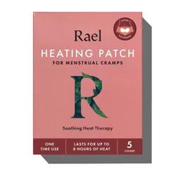 Rael Heating Patch for Menstrual Cramps with Extra Coverage - 5ct