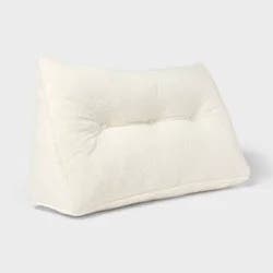 35"x20" Headboard Pillow Faux Shearling Ivory for Dorm - Room Essentials™