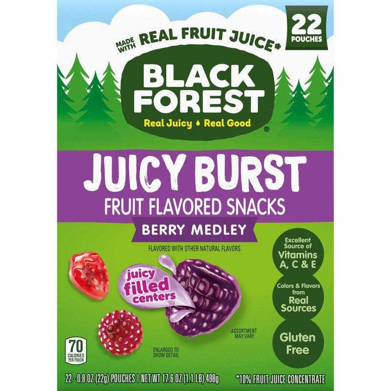 slide 1 of 9, Black Forest Fruit Snacks Berry Medley Fruit Snacks - 17.6oz/22ct, 22 ct; 17.6 oz